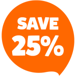 SAVE 25%