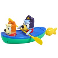 BLUEY PADDLING CANOE