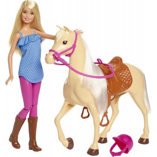 BARBIE DOLL AND HORSE