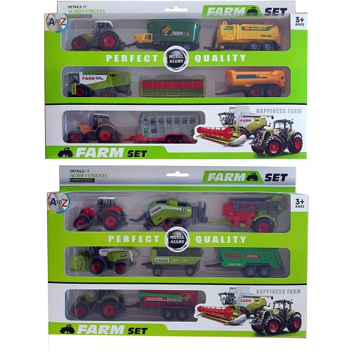 FARM SET METAL ALLOY 8PCE SET