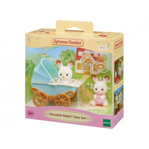 5432 SF CHOCOLATE RABBIT TWINS SET