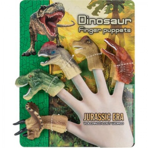 DINO 5PCE FINGER PUPPETS