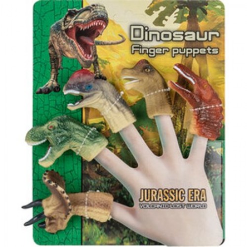 DINO 5PCE FINGER PUPPETS